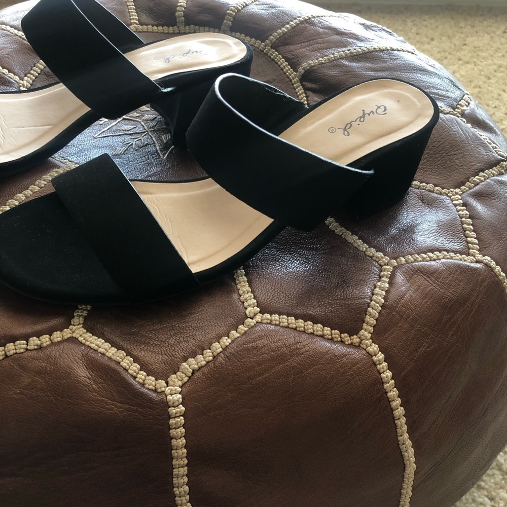 Black Heeled Sandals